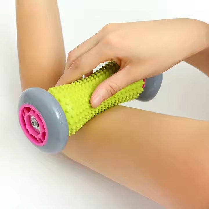 Grey And Black Foot Massage Roller - Plantar Fasciitis & Muscle Relief Tool