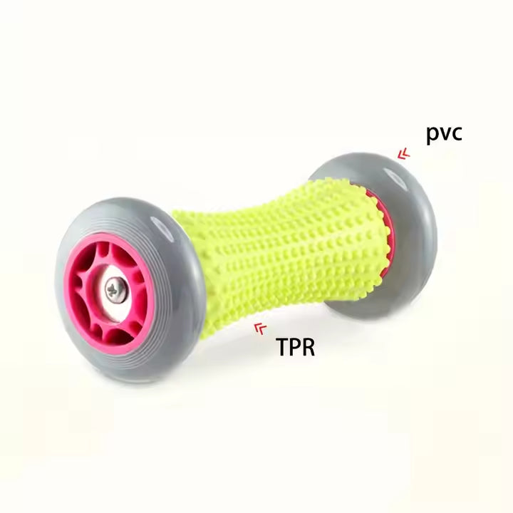 Grey And Black Foot Massage Roller - Plantar Fasciitis & Muscle Relief Tool