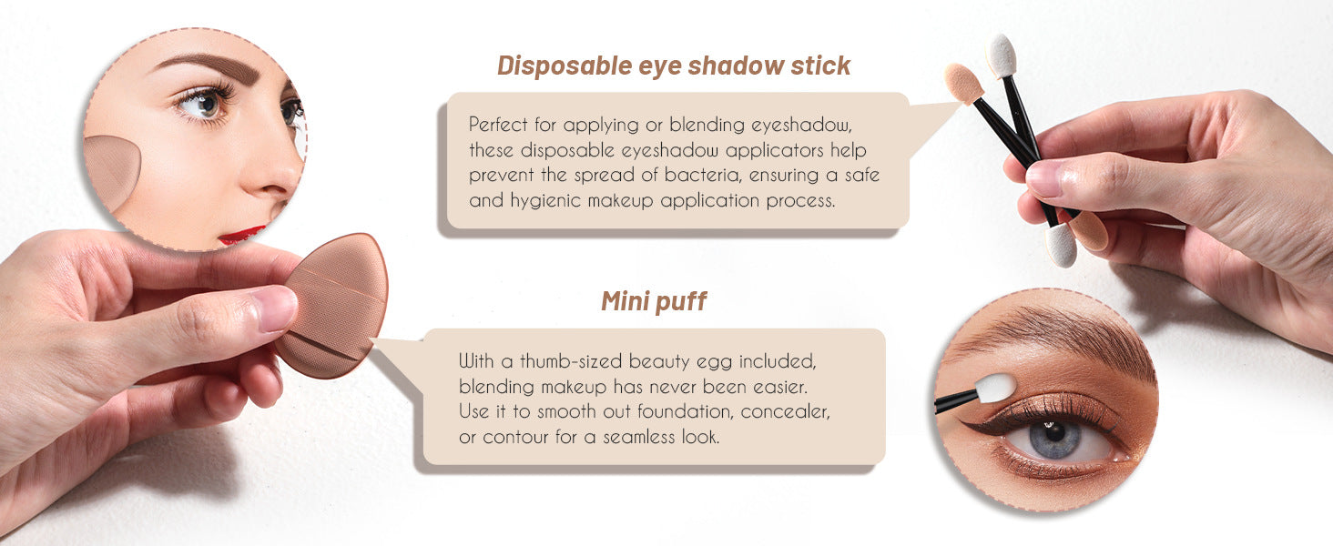Portable Travel Makeup Brush Set with LED Mirror - Your Beauty Essentials On-The-Go