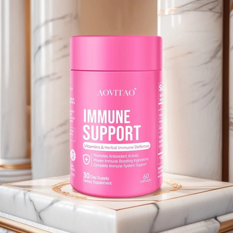 Natural Herbal Immune Defense Immunity Vitamins Supplement Booster And Mushroom Supplement With Lion's Mane, Reishi, Chaga, Cordyceps, Turkey Tail & More - Rswank