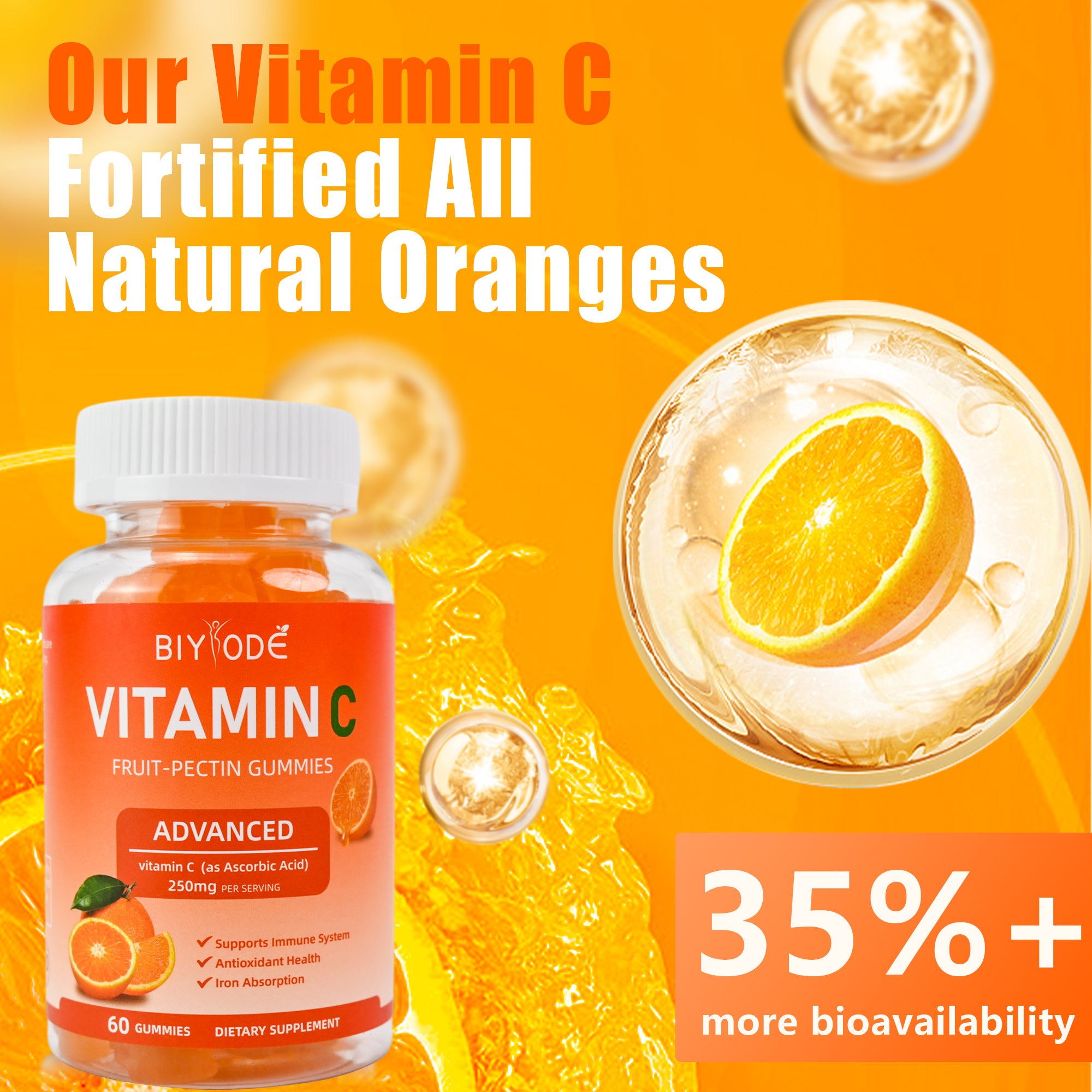 OEM ODM Private Label Vitamin C Gummies Factory Supply Vegan Sugar-Free Antioxidant Supplement GMP Certified Kosher Approved Daily Immune Support Gummies Wholesale