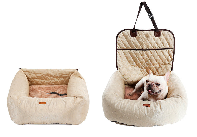 2 In 1 Pet Dog Carrier Folding Car Seat Pad Thickened Multi-purpose Pet Bed Dog Car Mattress Pets Supplies