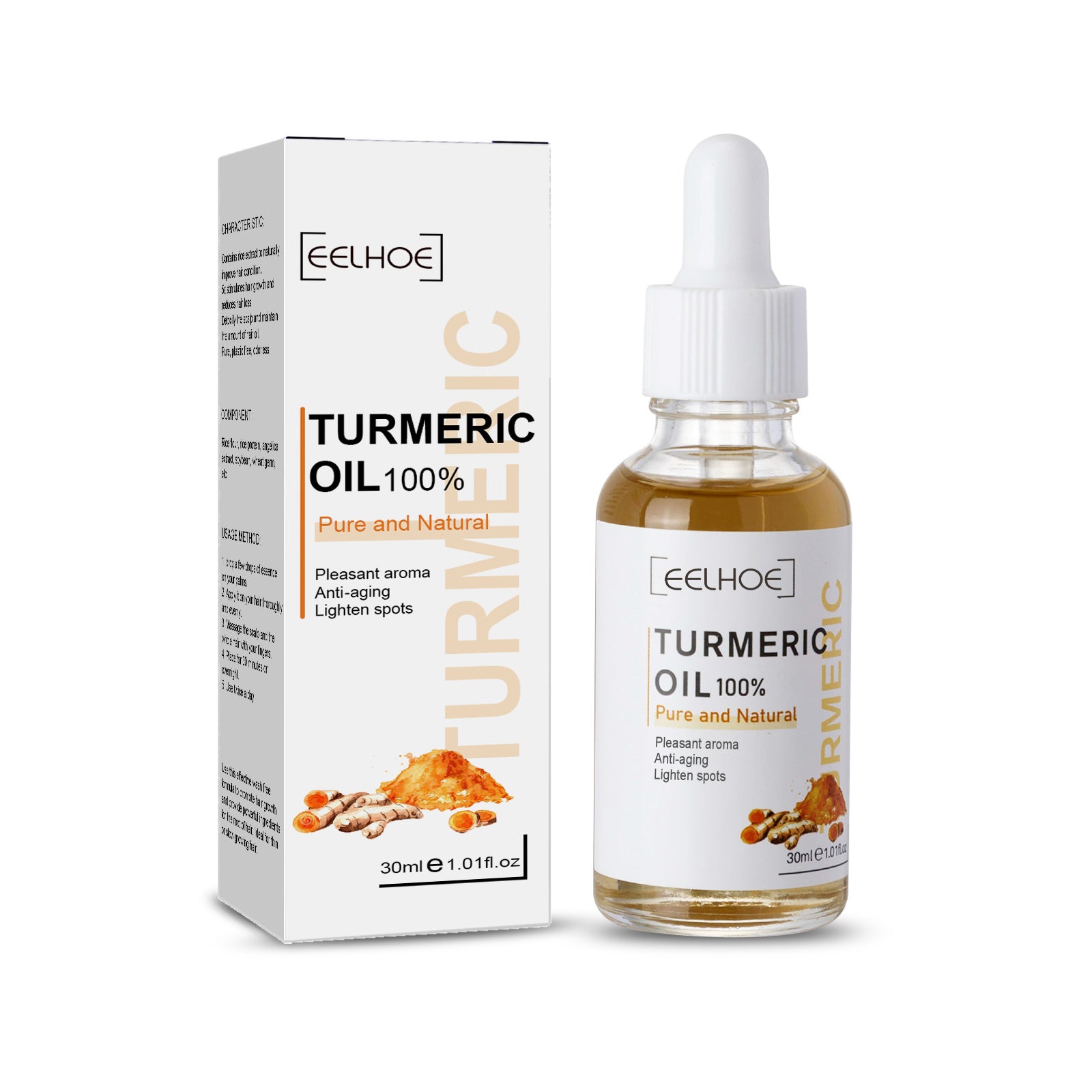 EELHOE Turmeric Dark Spot Correction Face Care Spot Moisturizing And Repairing Skin Tone Serum - Rswank