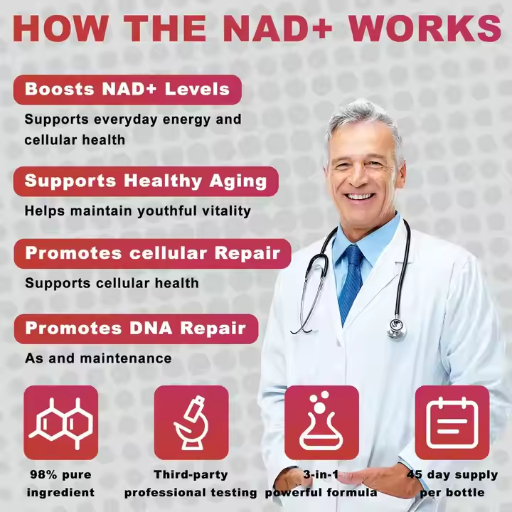NAD Liquid Supplement Nicotinamide Riboside Supplement With Collagen Immune System Support 30 Sticks
