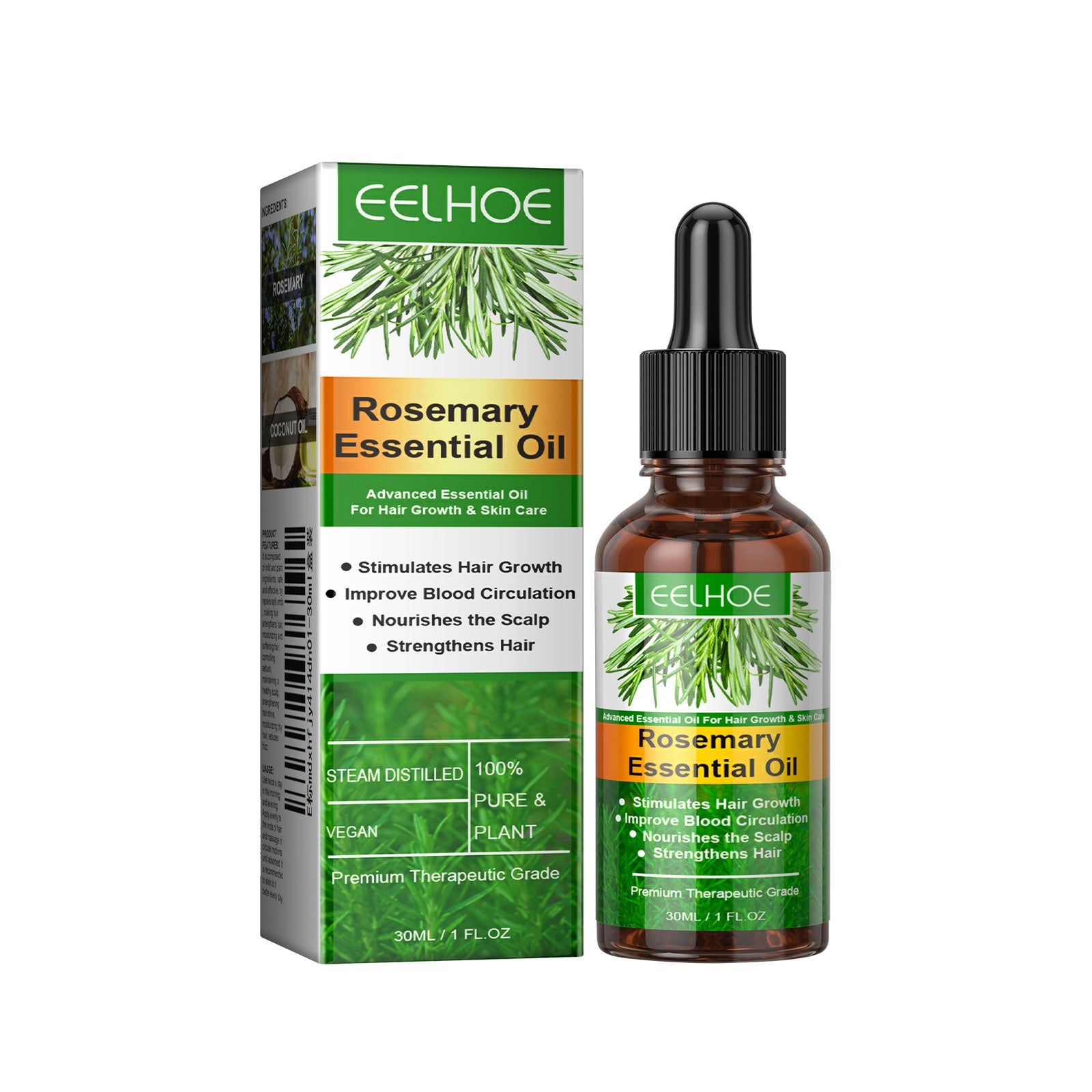 EELHOE Rosemary Moisturizing Conditioning Oil Anti-Breakage Nourishing Scalp Hair Growth Conditioning Oil - Rswank