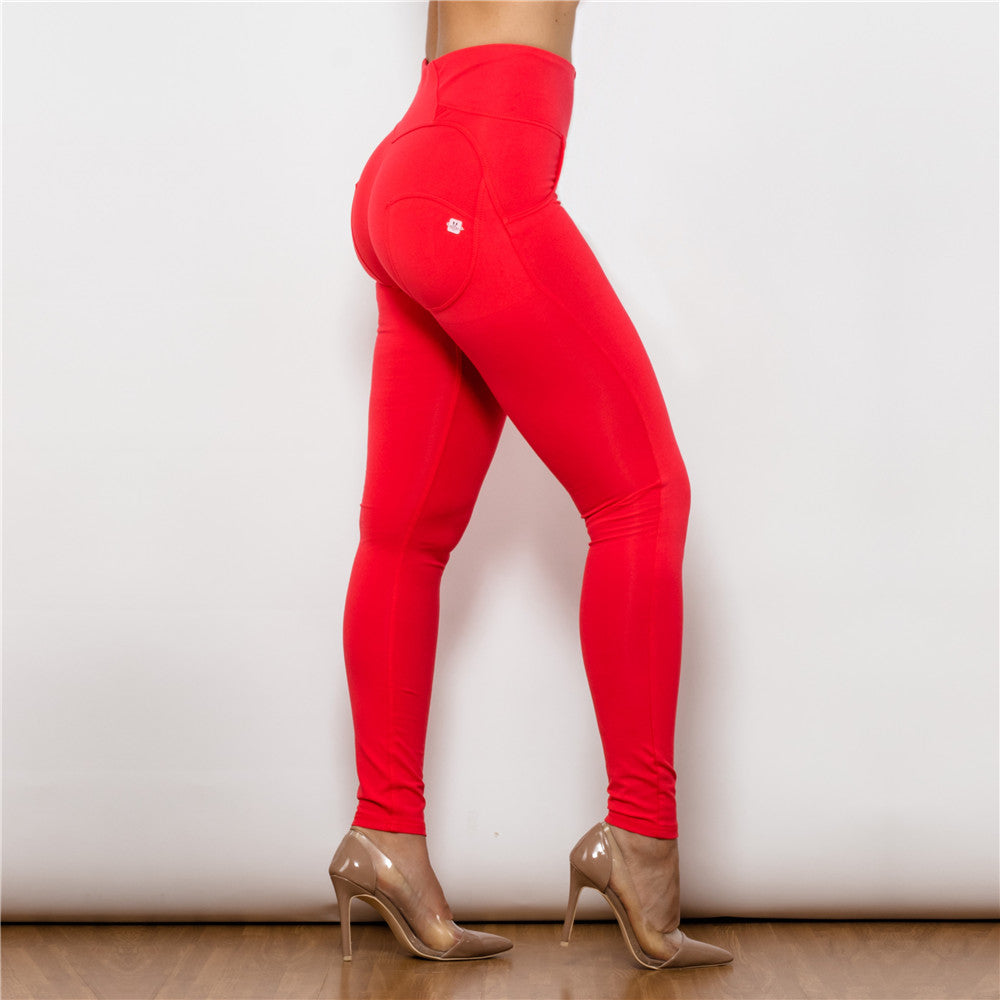 shascullfites melody red leggings yoga pants butt lifting workout leggings peach lift