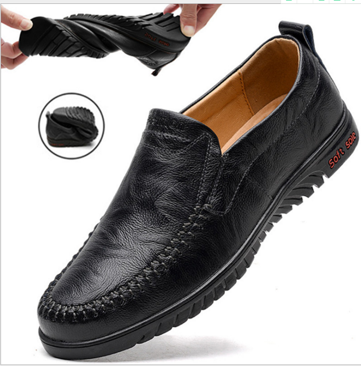 Men Shoes Genuine leather Comfortable Men Casual Shoes Footwear Chaussures Flats Men Slip On Lazy Shoes Zapatos Hombre Rswank