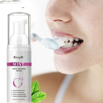 Mint Cleansing Mousse White Teeth 60ml Foam Toothpaste Rswank