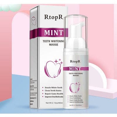 Mint Cleansing Mousse White Teeth 60ml Foam Toothpaste Rswank