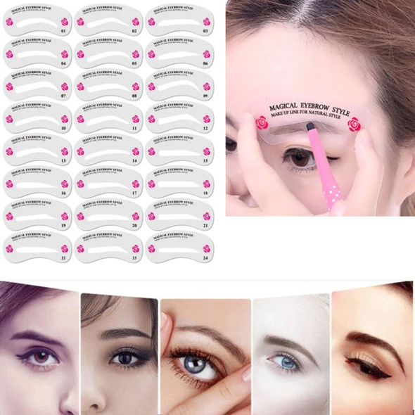 24 set eyebrow cards Rswank