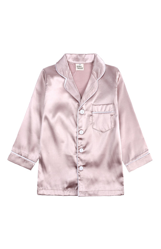 Children's Satin Long Sleeve Home Pyjama Sets