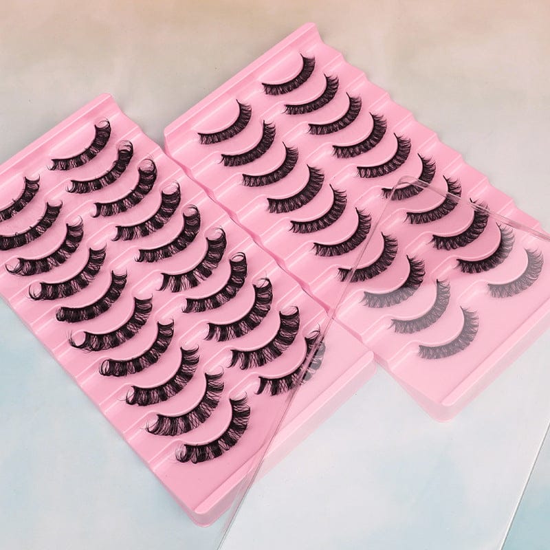 False Eyelashes, DD Curve, Thick, Eyelash, Ten Pairs Rswank