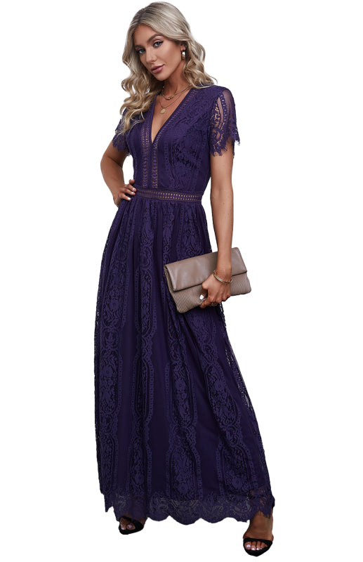 Women's  Fill Your Heart Lace Maxi Dress kakaclo