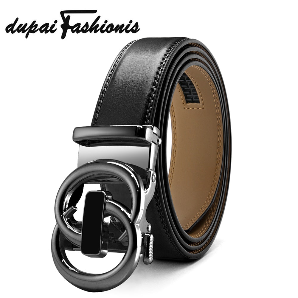 DUPAI FASHIONIS Leather Belt Men Luxury Strap Male Belts For Men New Fashion Classic Rswank