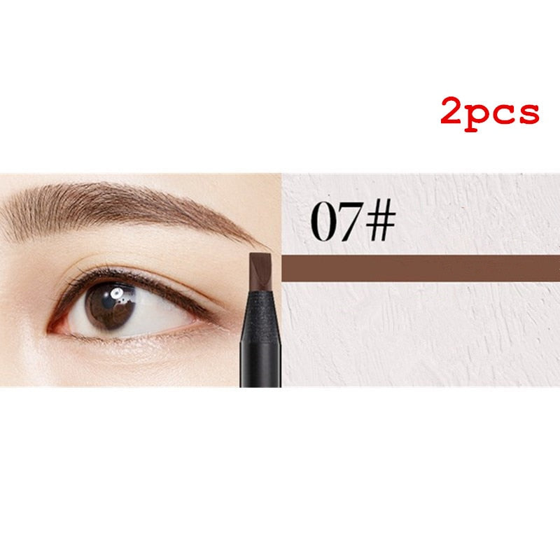 White Eyebrow Pencil Cosmetic pen Brush for eyeshadow Natural Long-Lasting Tattoo Tint waterproof Rswank