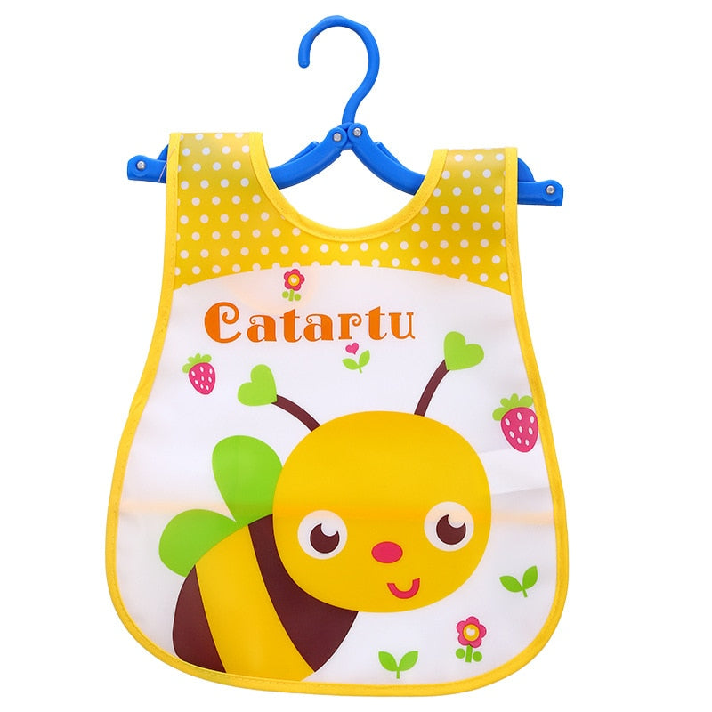 VDOGRIR 2021 New Baby Waterproof Bibs Waterproof Long Sleeve Scarf Kids Children Baby Toddler Feeding Drawing Cute Cartoon Bibs Rswank