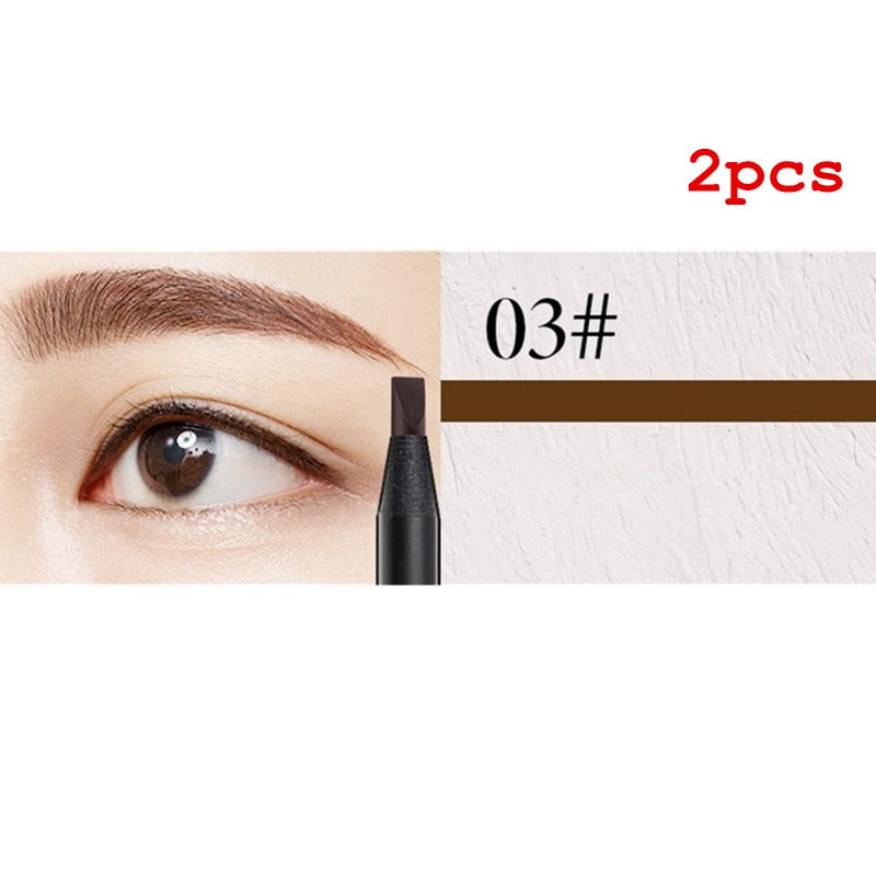 White Eyebrow Pencil Cosmetic pen Brush for eyeshadow Natural Long-Lasting Tattoo Tint waterproof Rswank