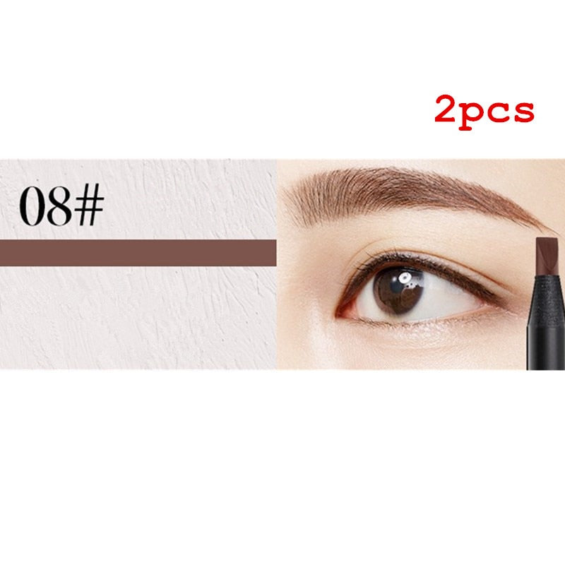 White Eyebrow Pencil Cosmetic pen Brush for eyeshadow Natural Long-Lasting Tattoo Tint waterproof Rswank