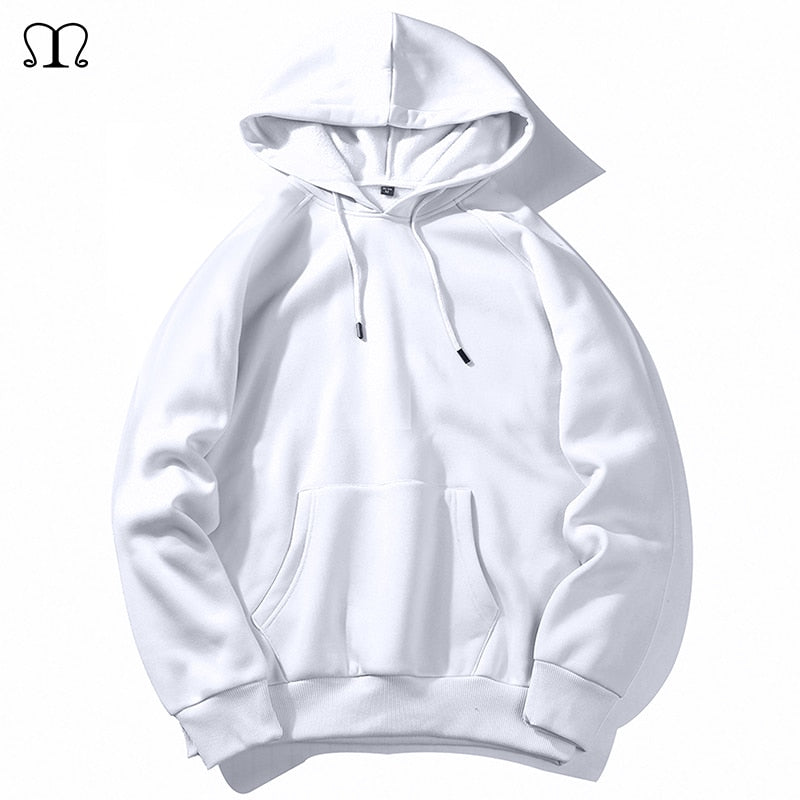 Warm Fleece Hoodies Men Sweatshirts