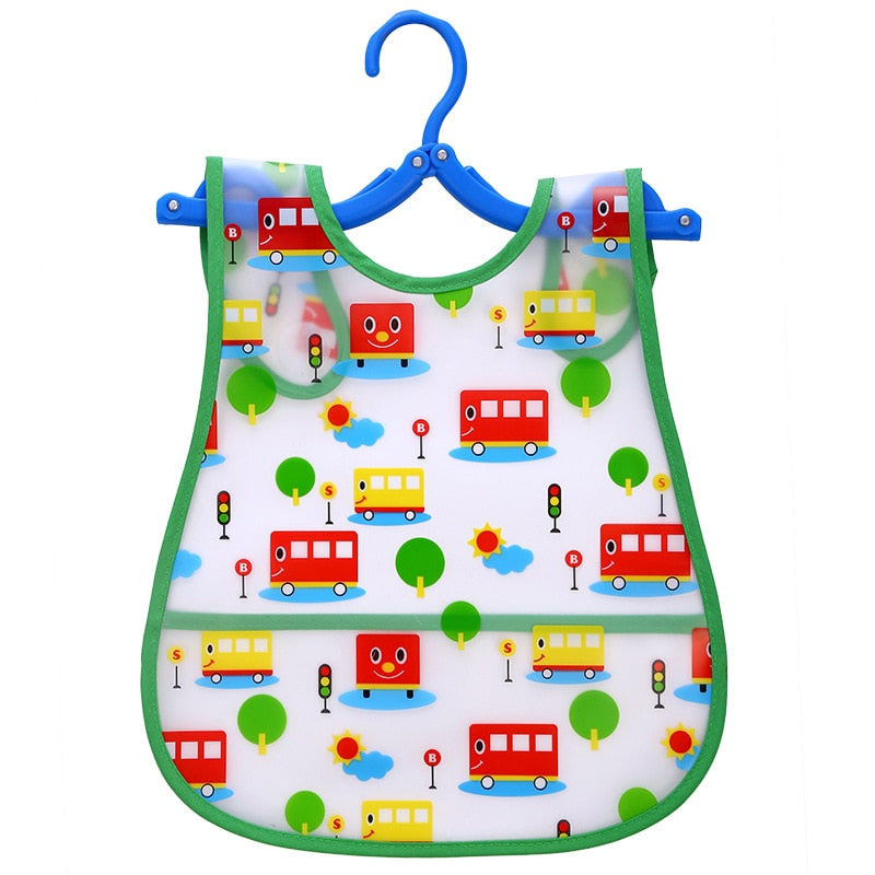 VDOGRIR 2021 New Baby Waterproof Bibs Waterproof Long Sleeve Scarf Kids Children Baby Toddler Feeding Drawing Cute Cartoon Bibs Rswank