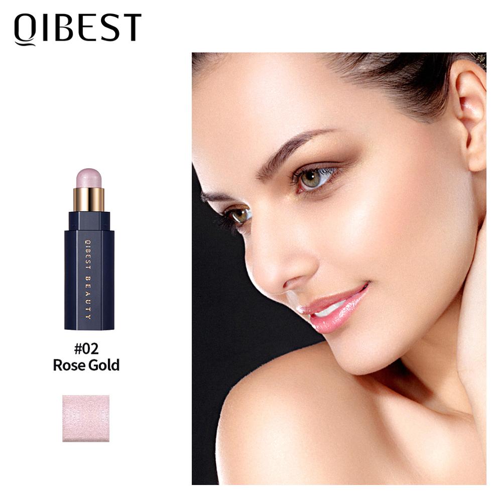 QIBEST Face Highlighter Stick Makeup Glow Face Concealer Contour Bronzer 3D Make Up Rswank