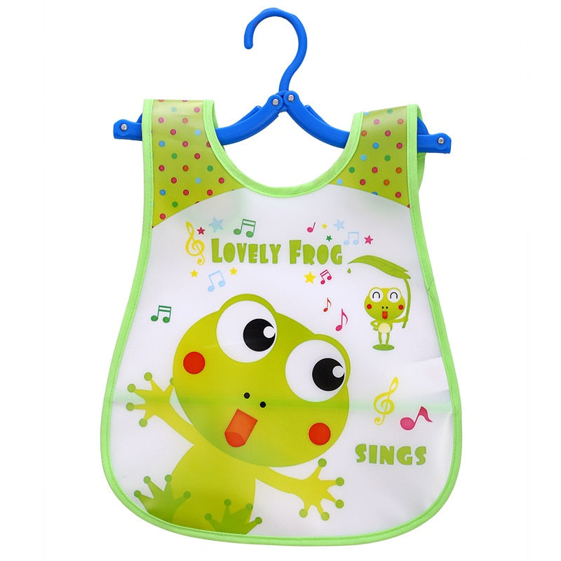 VDOGRIR 2021 New Baby Waterproof Bibs Waterproof Long Sleeve Scarf Kids Children Baby Toddler Feeding Drawing Cute Cartoon Bibs Rswank