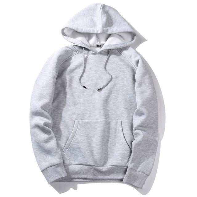 Warm Fleece Hoodies Men Sweatshirts