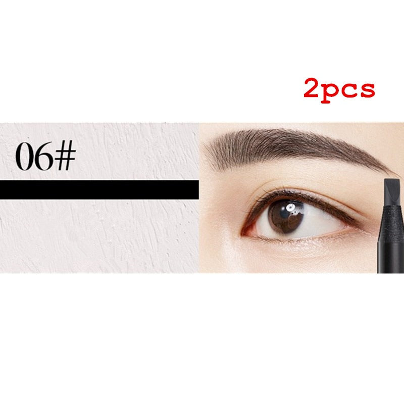 White Eyebrow Pencil Cosmetic pen Brush for eyeshadow Natural Long-Lasting Tattoo Tint waterproof Rswank