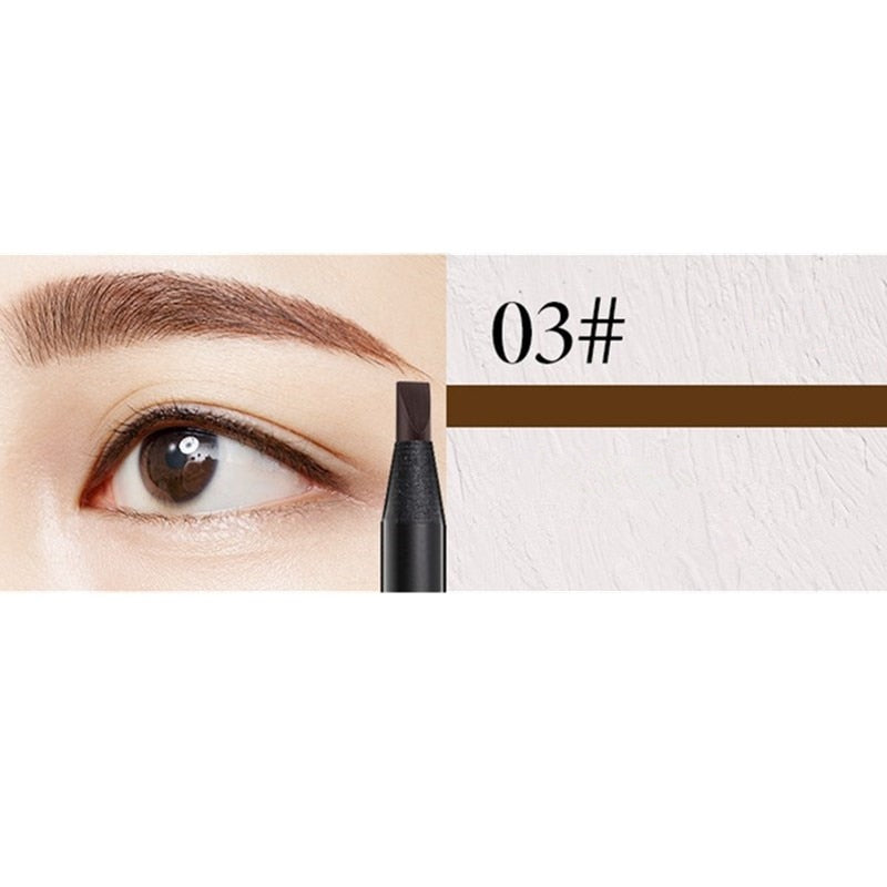 White Eyebrow Pencil Cosmetic pen Brush for eyeshadow Natural Long-Lasting Tattoo Tint waterproof Rswank