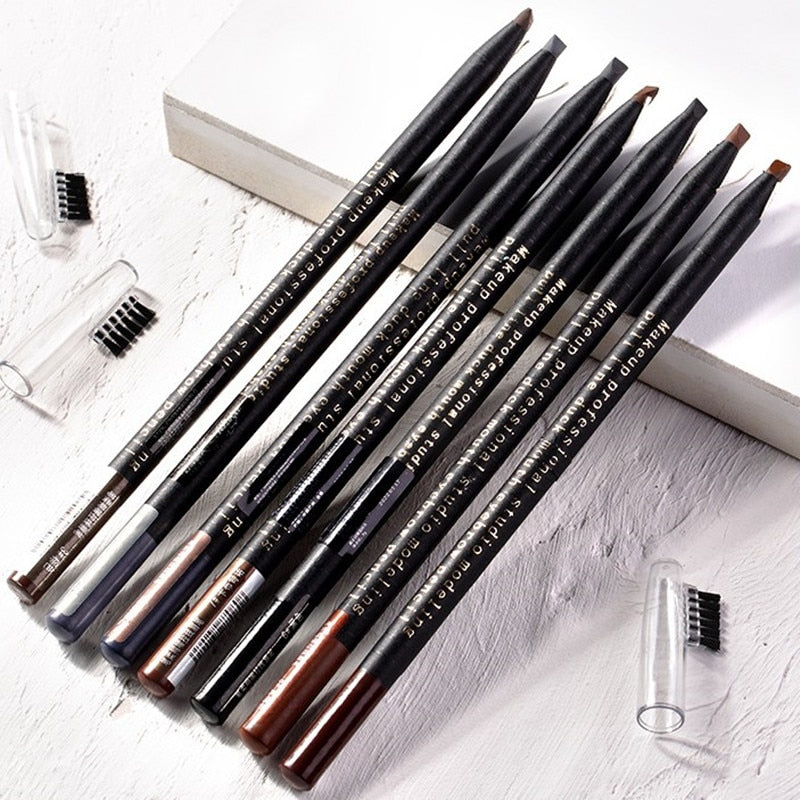 White Eyebrow Pencil Cosmetic pen Brush for eyeshadow Natural Long-Lasting Tattoo Tint waterproof Rswank