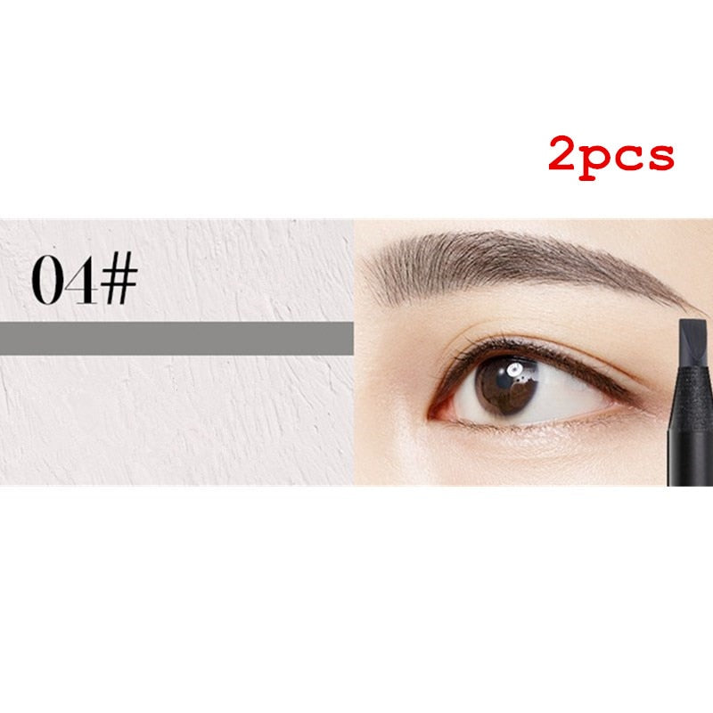 White Eyebrow Pencil Cosmetic pen Brush for eyeshadow Natural Long-Lasting Tattoo Tint waterproof Rswank