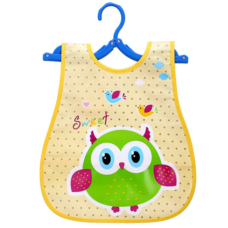 VDOGRIR 2021 New Baby Waterproof Bibs Waterproof Long Sleeve Scarf Kids Children Baby Toddler Feeding Drawing Cute Cartoon Bibs Rswank