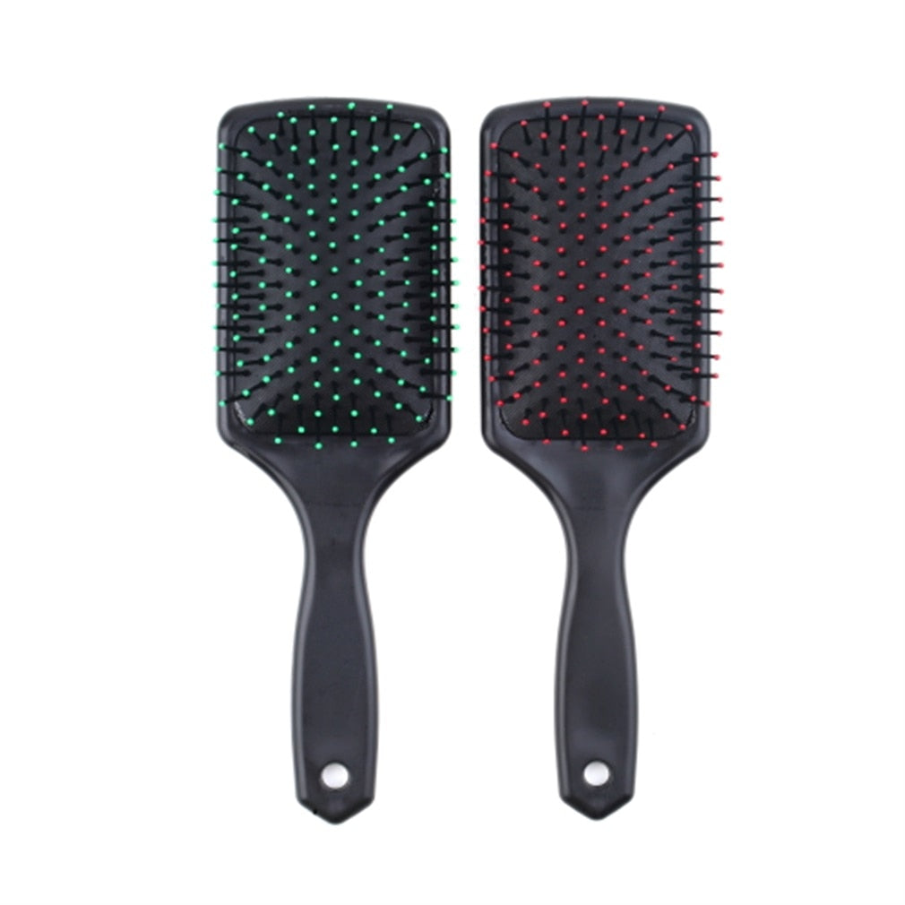 Professional Plastic Healthy Hair Loss Paddle Cushion Hair Scalp Massage Brush Hair Brush Comb Salon Hair Styling Tool