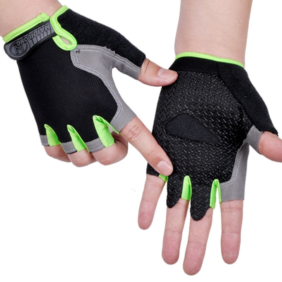 HOT Cycling Anti-slip Anti-sweat Men Women Half Finger Gloves Breathable Anti-shock Sports Gloves Bike Bicycle Glove Rswank