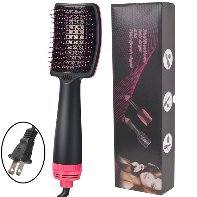 New Hair Dryer Brush Brosse Soufflante Cheveux Hairdryer Brush 2 in 1 Hair Dryer & Volumizer Salon Hot Air Comb Hot Comb Brush