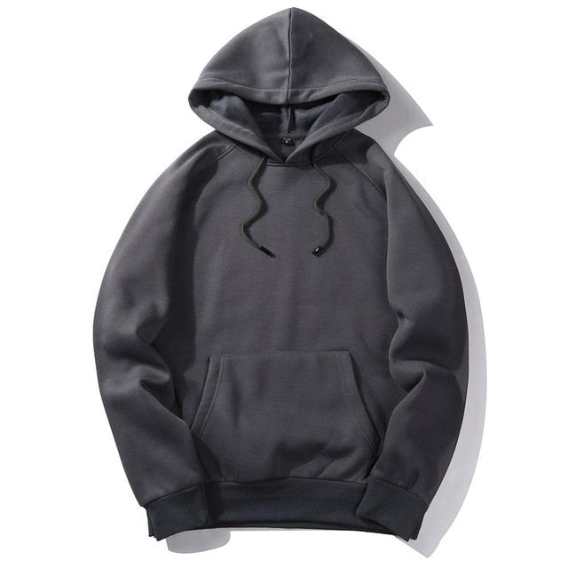 Warm Fleece Hoodies Men Sweatshirts