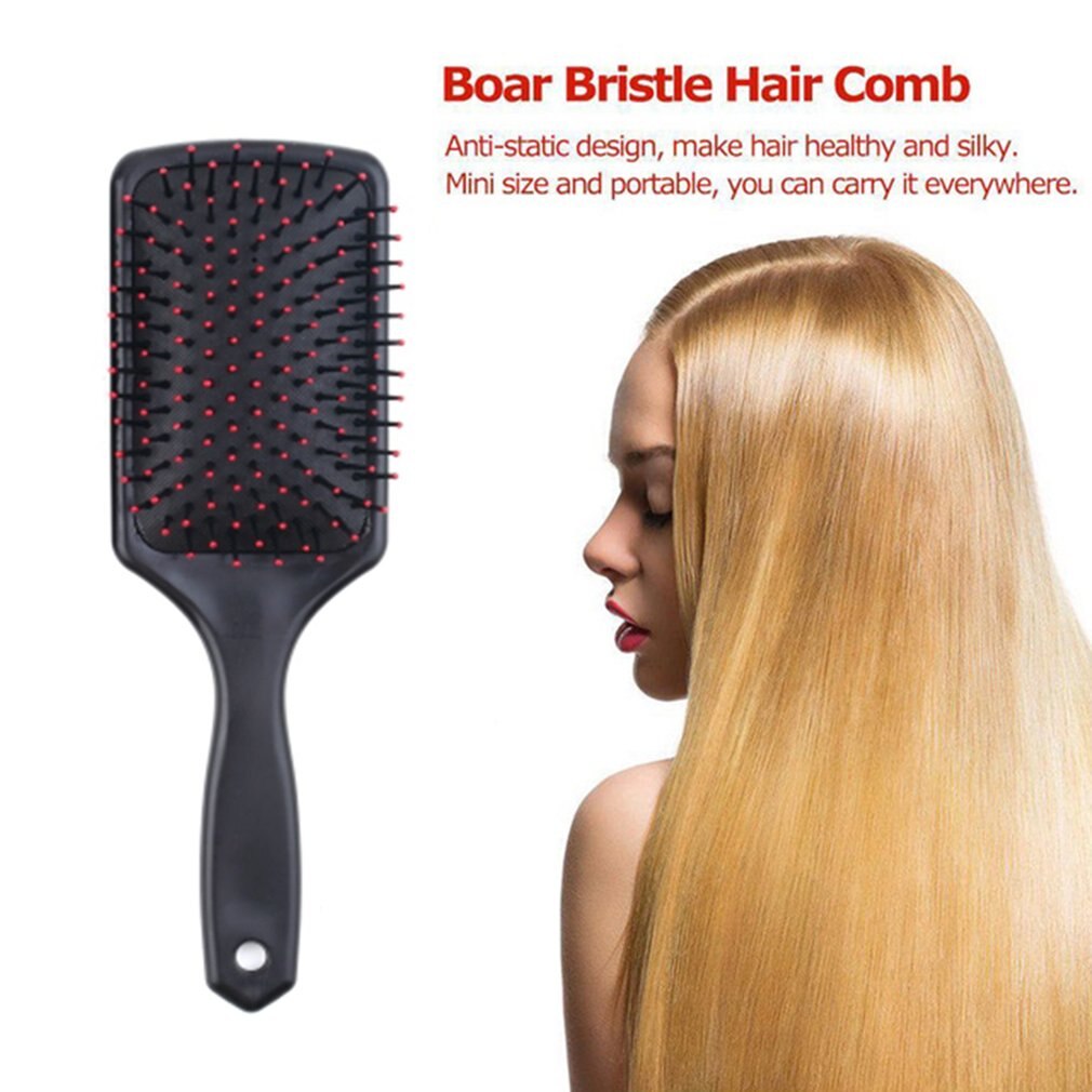 Professional Plastic Healthy Hair Loss Paddle Cushion Hair Scalp Massage Brush Hair Brush Comb Salon Hair Styling Tool