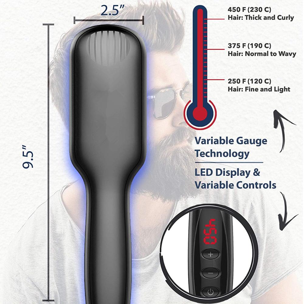 Hot Comb Hair Straighteners Brush Women Hair Styler