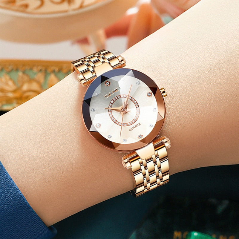 2022 Fashion Watches For Women Ladies Luxury Brand Quartz Relogio Feminino Female Rswank