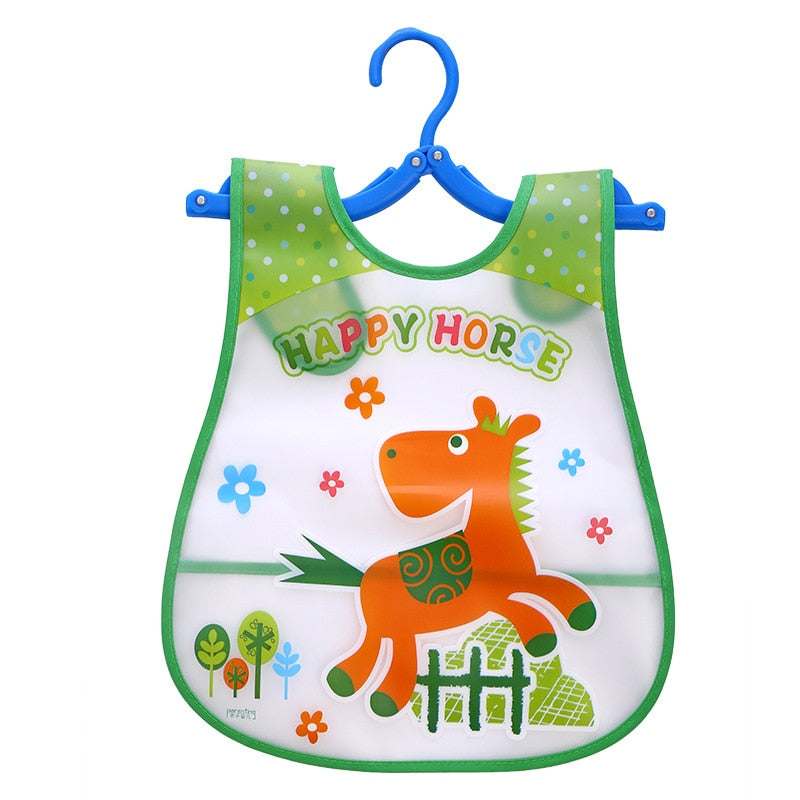 VDOGRIR 2021 New Baby Waterproof Bibs Waterproof Long Sleeve Scarf Kids Children Baby Toddler Feeding Drawing Cute Cartoon Bibs Rswank