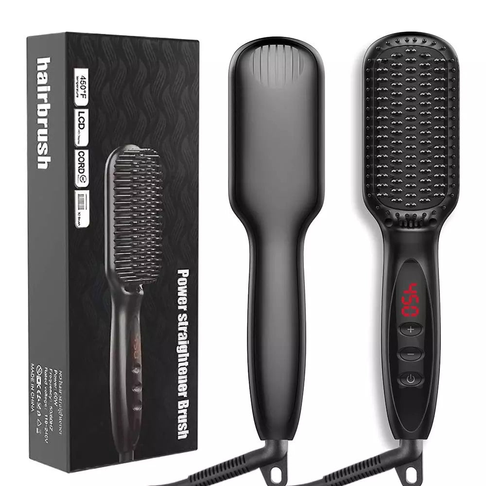 Hot Comb Hair Straighteners Brush Women Hair Styler