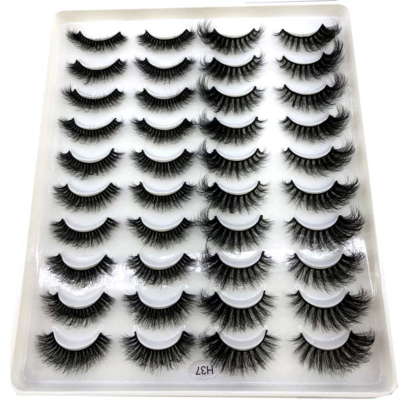 New 20 pairs natural false eyelashes fake lashes long makeup 3d mink eyelashes eyelash extension Rswank