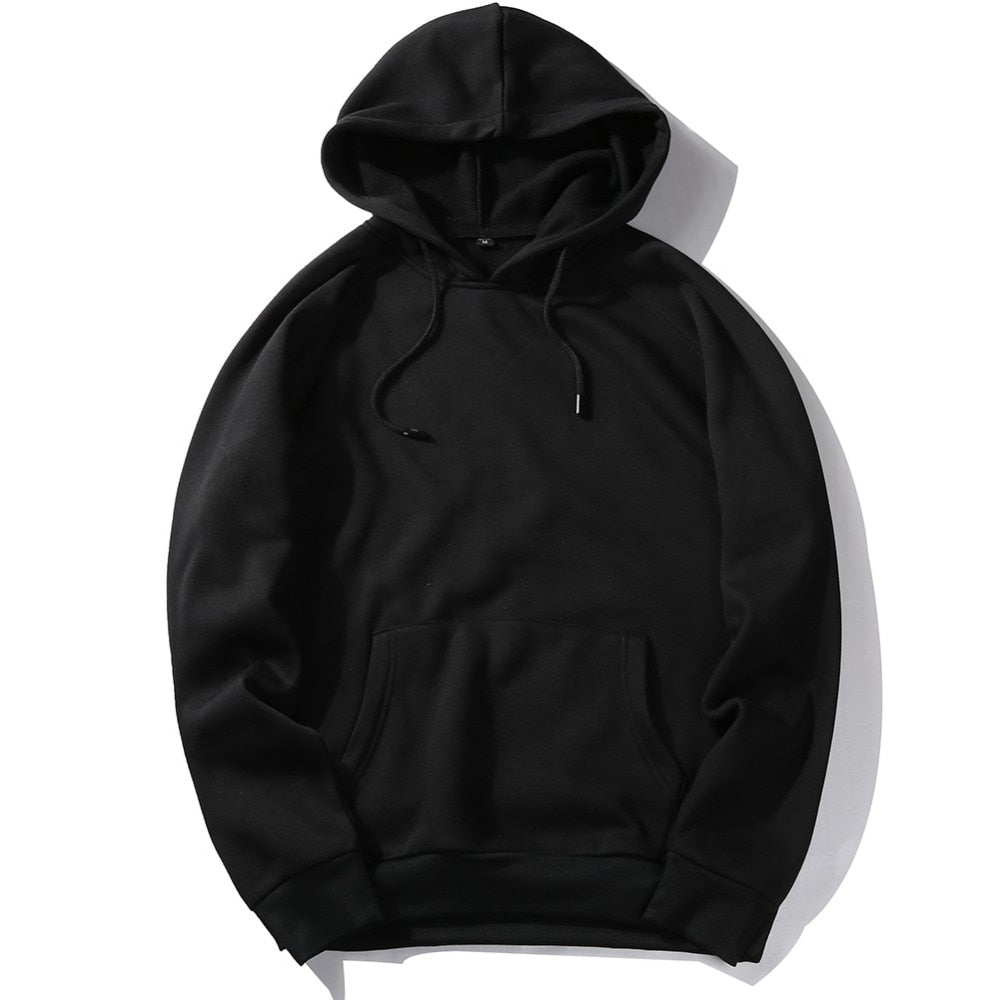 Warm Fleece Hoodies Men Sweatshirts