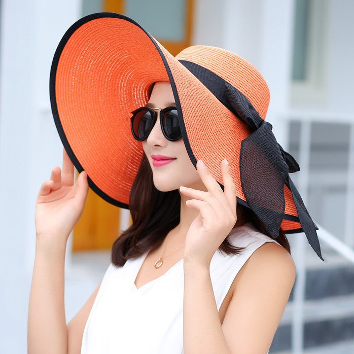 Manufacturers sell big brim hat shade straw Rswank