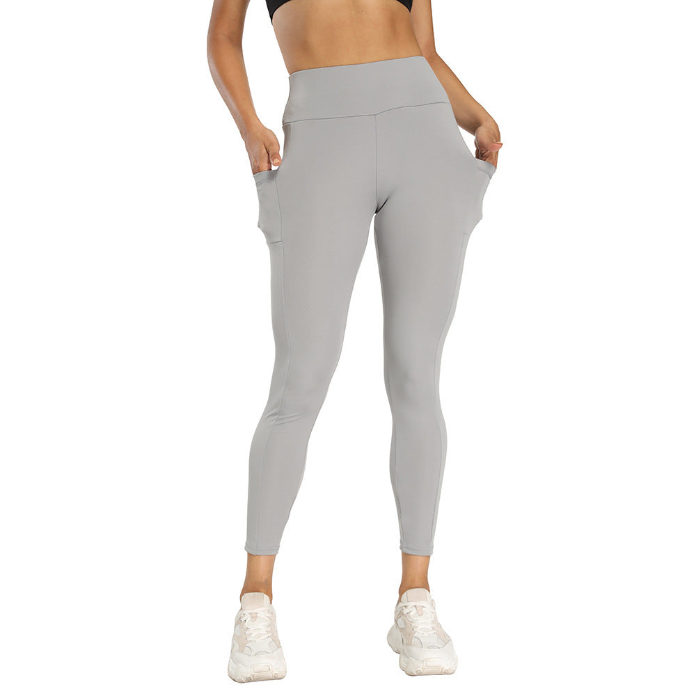 spot fashion splicing high waist yoga pants, sports fitness, slim hip lifting leggings, women&