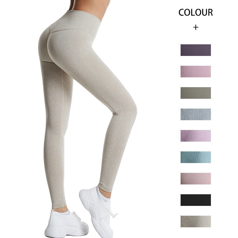 seamless knitted long sleeve fitness top autumn sports tight yoga clothes solid color navel exposed quick drying clothes FashionExpress