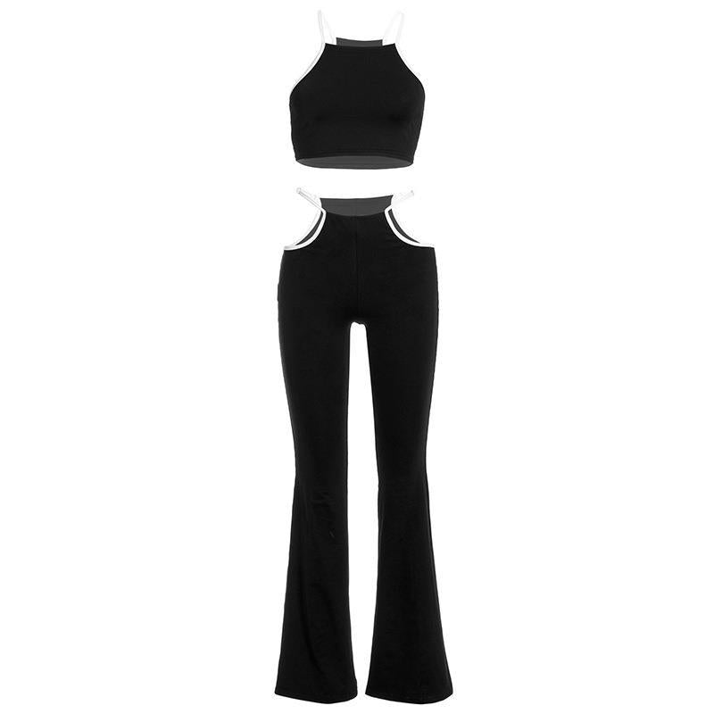 Suspender Top & Wide Leg Pants Set FashionExpress
