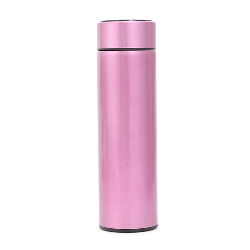 Stainless Steel Smart Water Bottle, Leak Proof, Double Walled, Keep Drink Hot & Cold, LCD Temperature Display Rswank