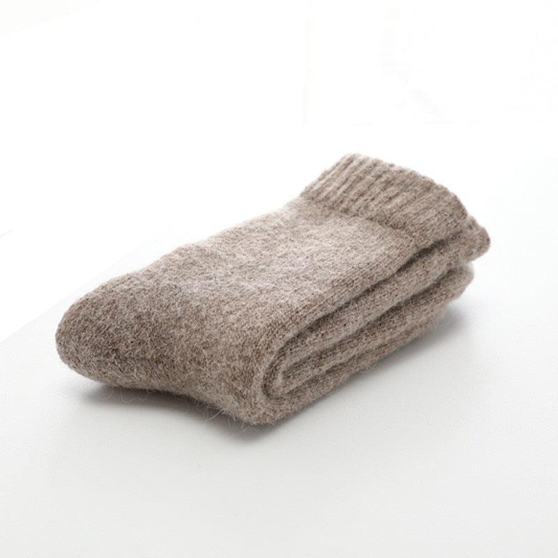 Socks Men Super Thicker Solid Sock Merino Wool Rabbit Socks Rswank