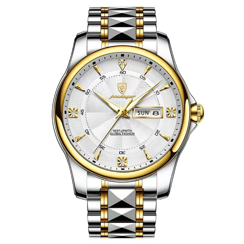 Stainless Steel Men Watch Luxury Brand Waterproof